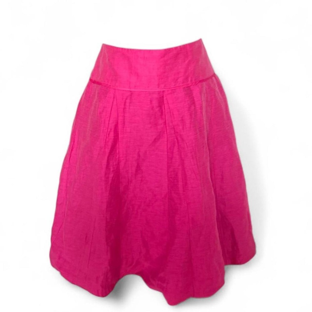 Principles Y2K bright pink linen bubble skirt.